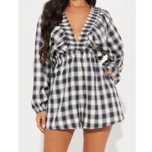 Black and White Checkered Dress